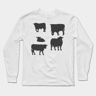 Angus Cattle Pack Long Sleeve T-Shirt